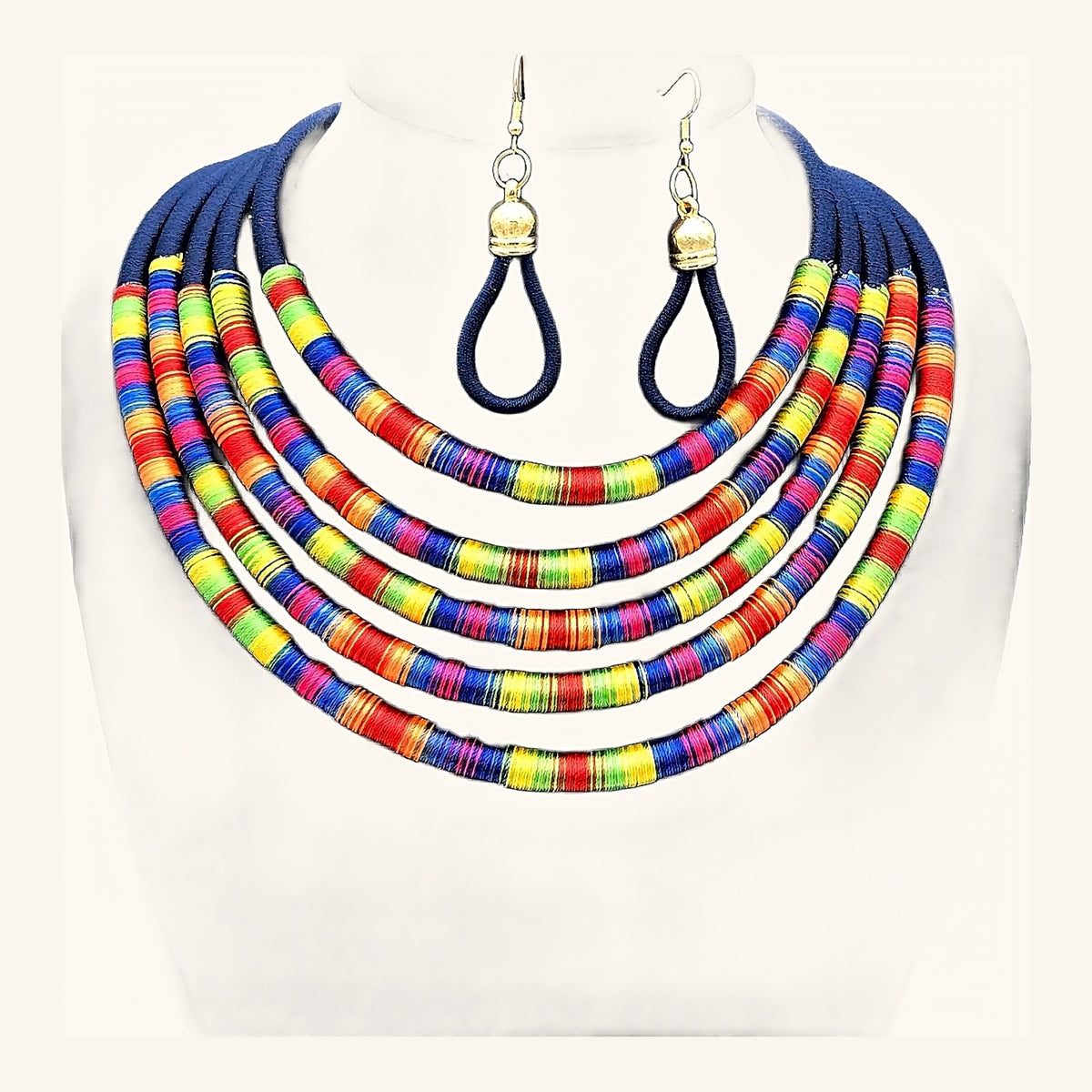 6 Colors Multilayers Chokers Africa Necklaces