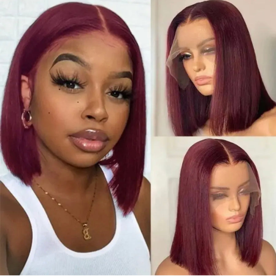 Macdanny No 5 99J Burgundy HD Lace Wig
