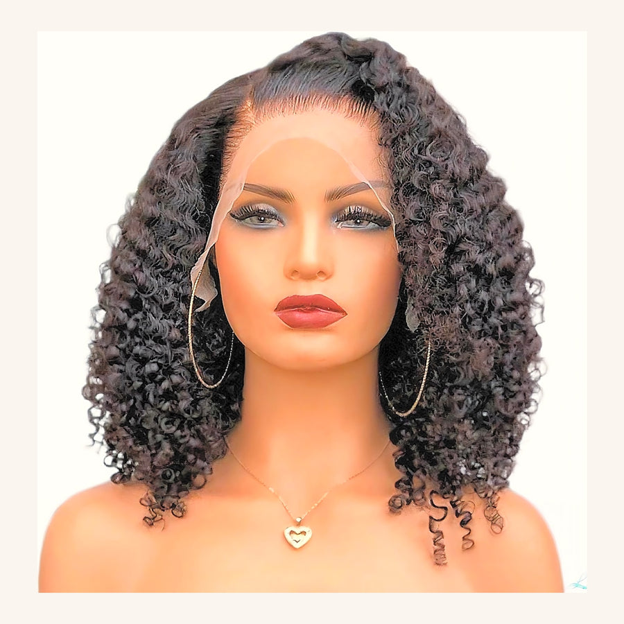 Human Hair HD Full Lace Bob Wig