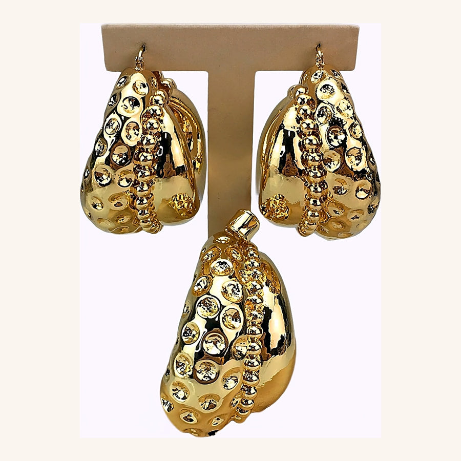 Macdanny beautiful Gold color jewelry set