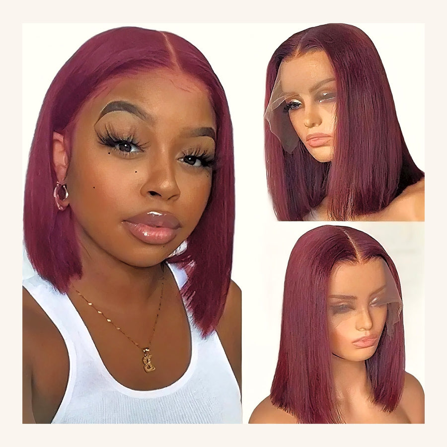 Macdanny No 5 99J Burgundy HD Lace Wig