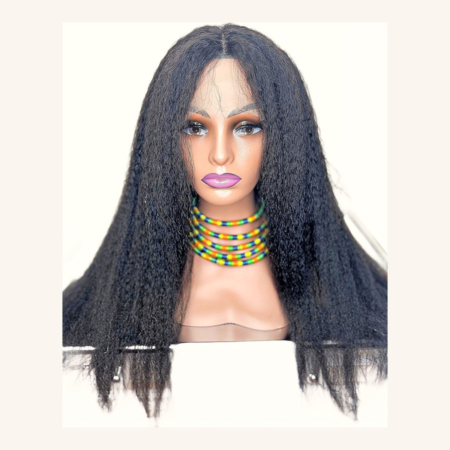 Natural Kinky Black Human Hair, 24 inches, 300% Density