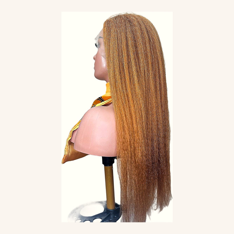 Natural Kinky Color 27 Human Hair, 24 inches, 300% Density